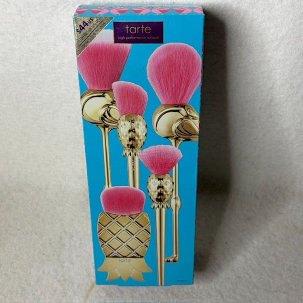 Tarte Let’s Flamingle limited edition makeup brush set beauty gift